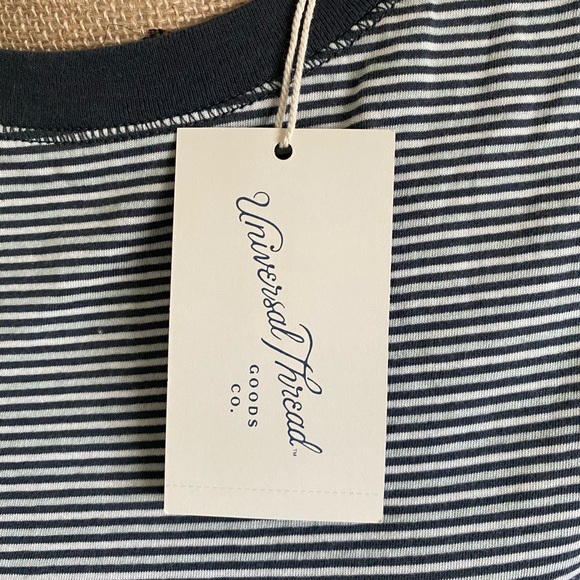 Blue and White Striped T-Shirt - Picture 3 of 5